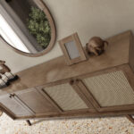 Valeria Aynalı Konsol Ceviz