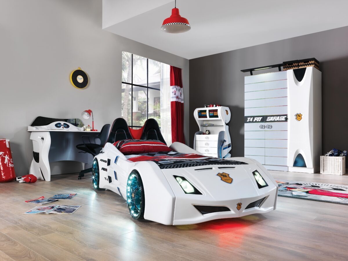 Garage White Arabalı Genç Odası Takımı - Image 4