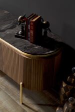 Tesla Tv ÜNİTESİ Ceviz Gold - Görsel 5