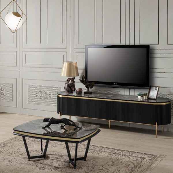 Tesla Tv ÜNİTESİ Siyah Gold