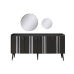 Lotus Antrasit Gri Yemek Odası Takımı - Görsel 4