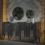 Lexus Antrasit Gri Aynalı Konsol