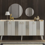 Lotus Aytaşı Aynalı Konsol