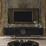 Gucci Black Silver Tv ÜNİTESİ