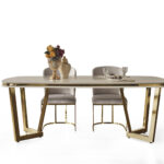 Tesla Luxury Yemek Odası Takımı Yemek Masası