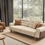 Oslo Ceviz Koltuk Takımı 3'lü Yataklı