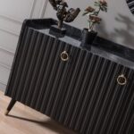 Zen Siyah Mermer Aynalı Konsol