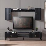 Zen Siyah Mermer Tv ÜNİTESİ