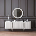 Alina Aynalı Konsol Ekru