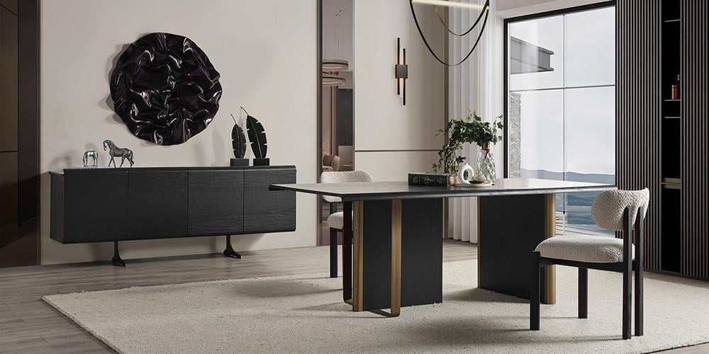 m42-siyah-yemek-odasi-takimi-0dd1cd Mk 42 Yemek Odası Takımı - Görsel 1