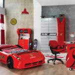 Garage Red Arabalı Genç Odası Takımı