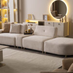 Viral Koltuk 3'lü Yataklı Sehpa Ve Puflu