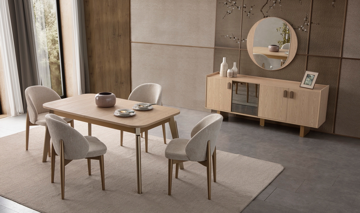 5Z2A4548-1155x684 Asya Yemek Odası Takımı - Görsel 1