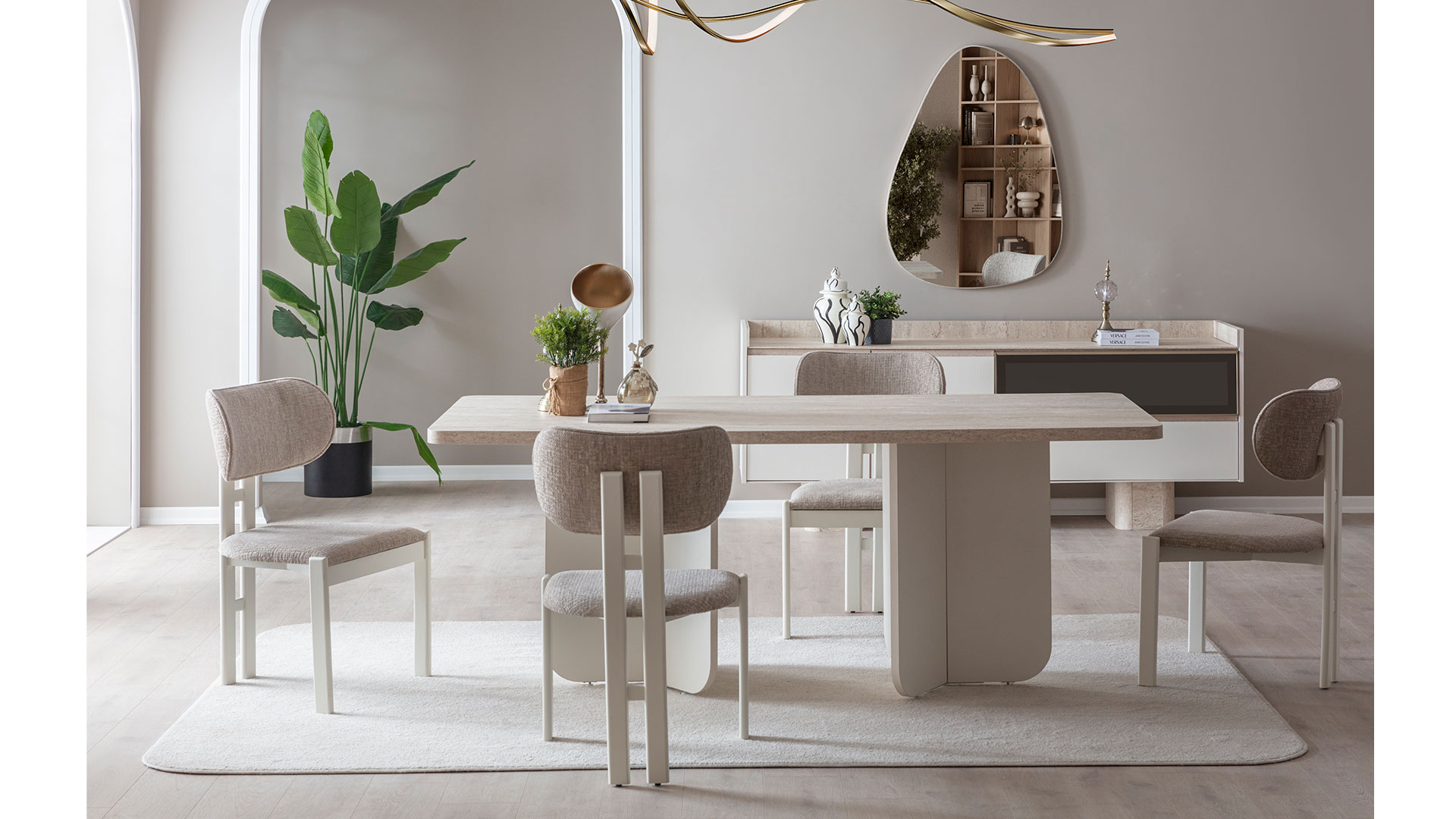 CKIZY16488_flora_yemek Flora Yemek Odası Takımı - Görsel 1