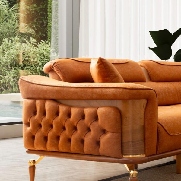 Dubai Koltuk 3'lü Yataklı Sehpa Usbli Kiremit